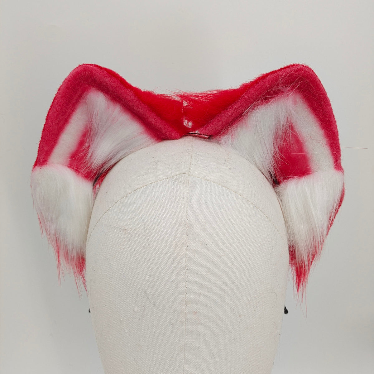 Red Metal Furry Fox Anal Plug Tail