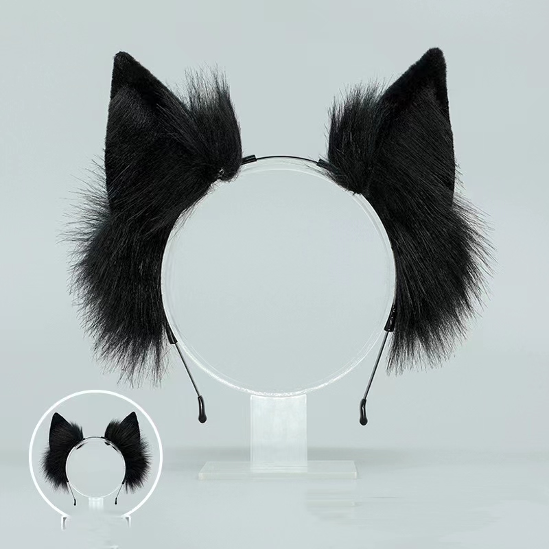 Black Fluffy Fox Tail Butt Plug