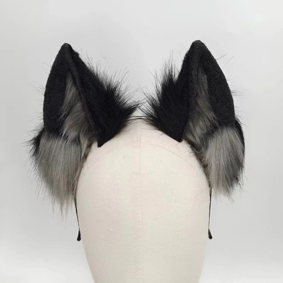 15.7 Inch Grey Fox Tail Guy Butt Plug