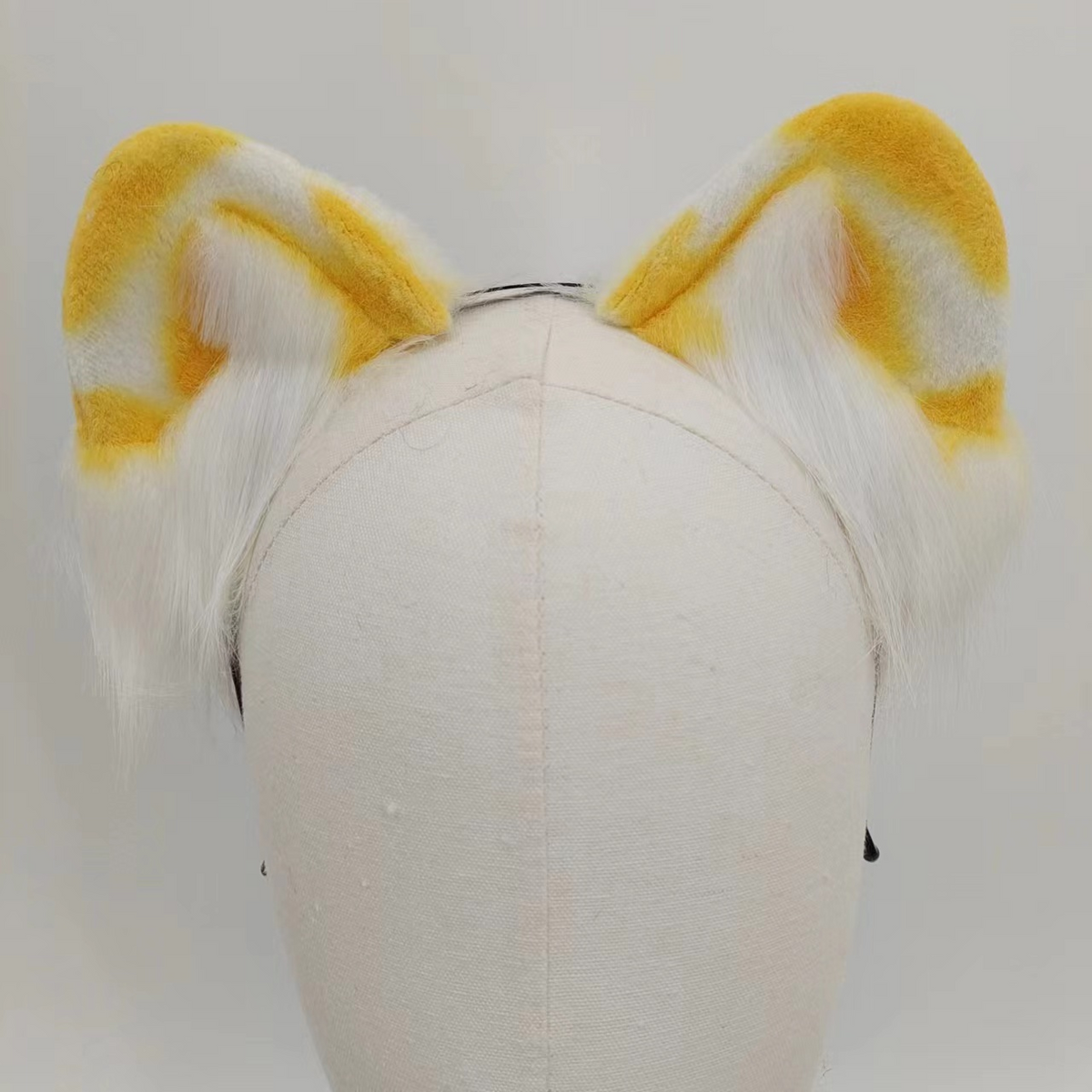 Yellow Cute Fox Tail beginner Butt Plug