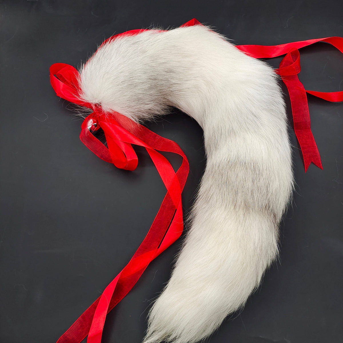 Cosplay White Furry Fox Anal Plug Tail