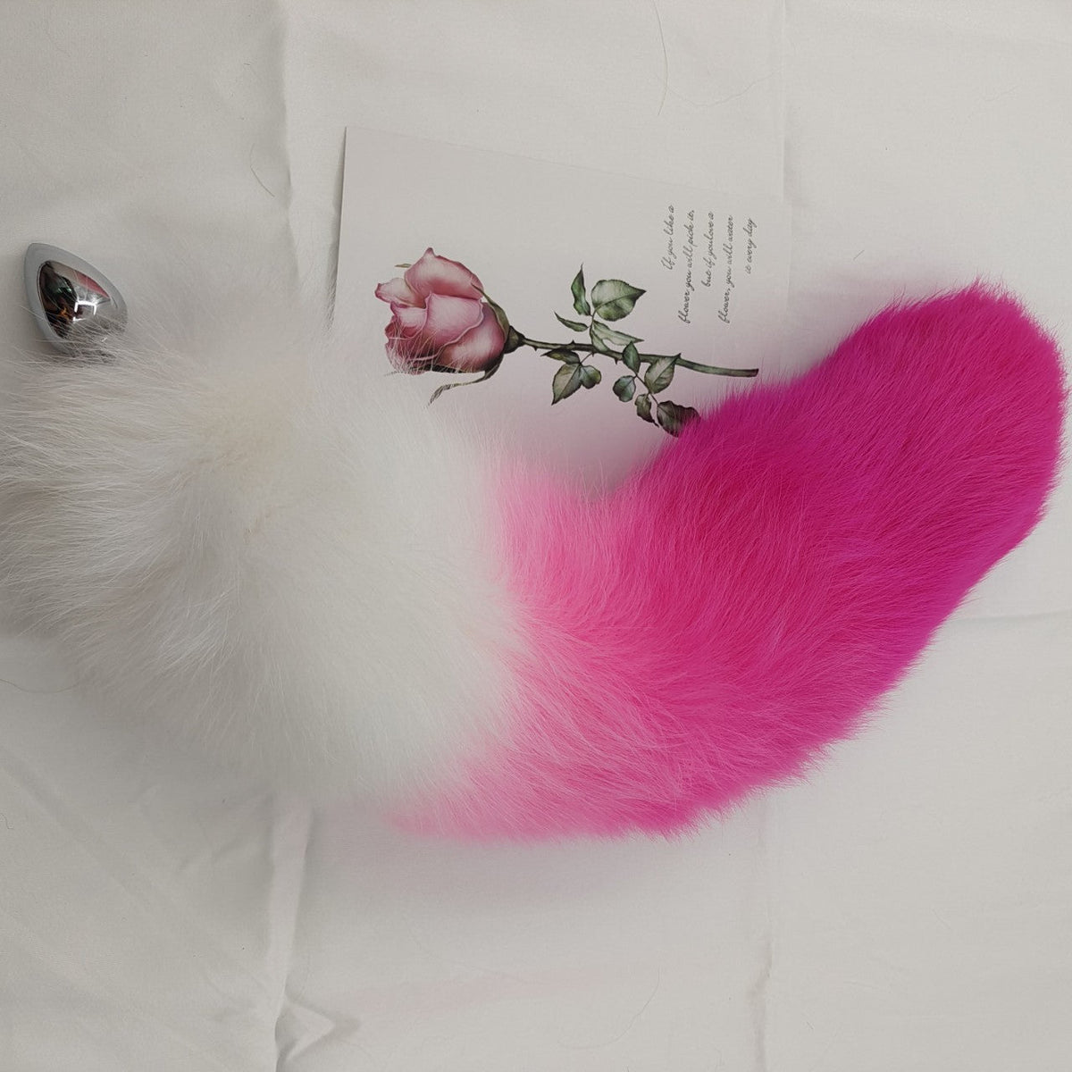 Pink Cute Fox Tail Female Butt Plug