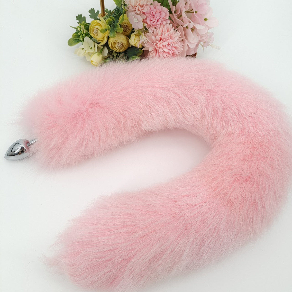 Pink Cute Fox Tail Anal Plug