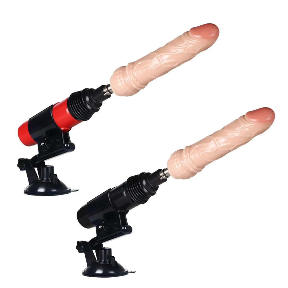 Suction Cup Dildo Thrusting Machine with Anal Attachments