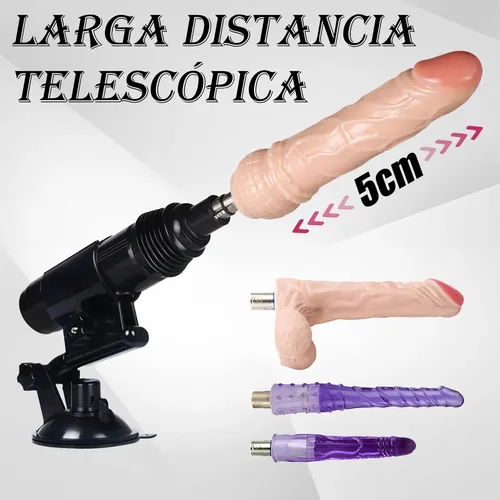 Suction Cup Dildo Thrusting Machine with Anal Attachments