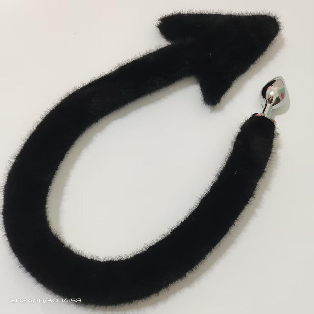 Black Devil Furry Tail BDSM Butt Plug