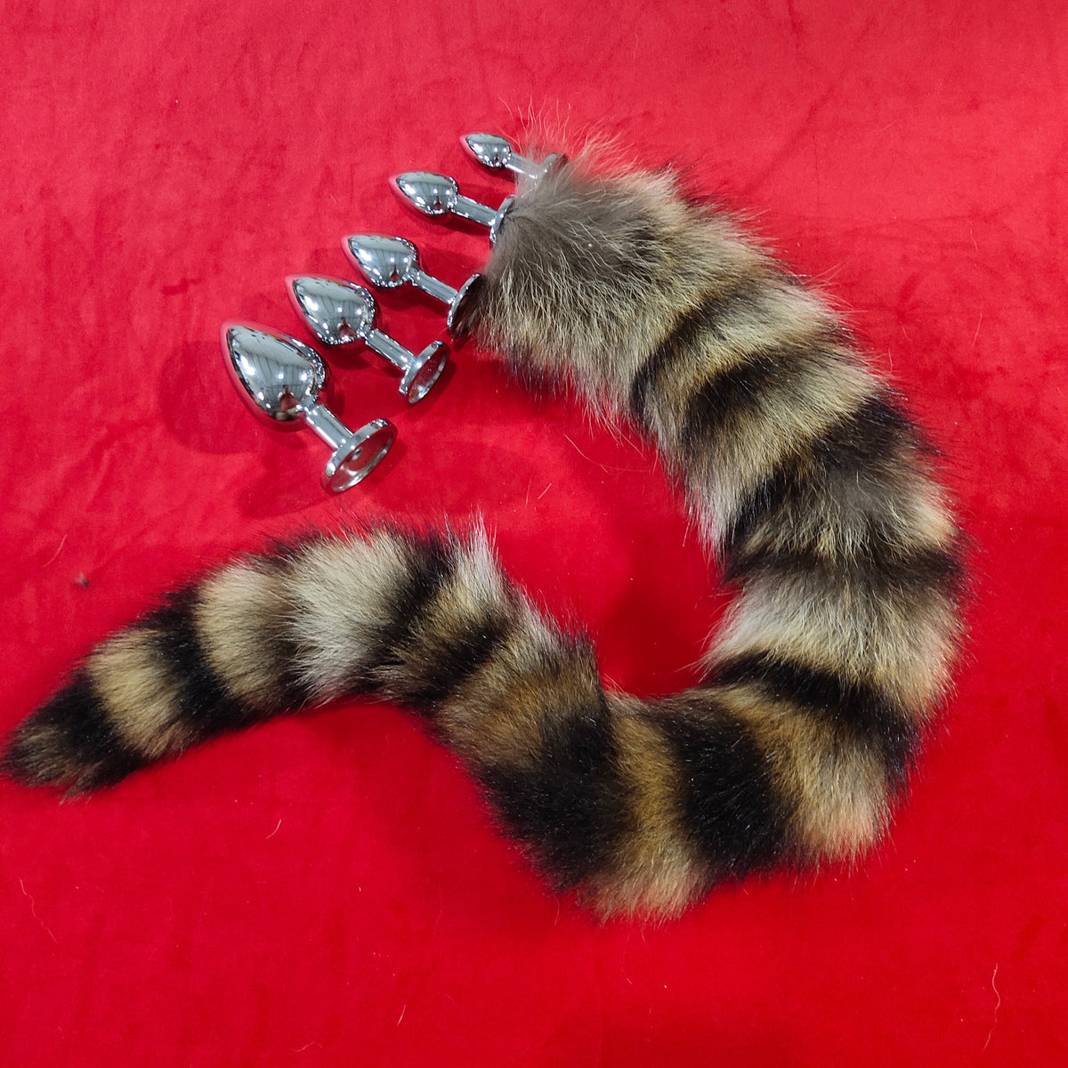 Raccoon Metal Tail Butt Plug