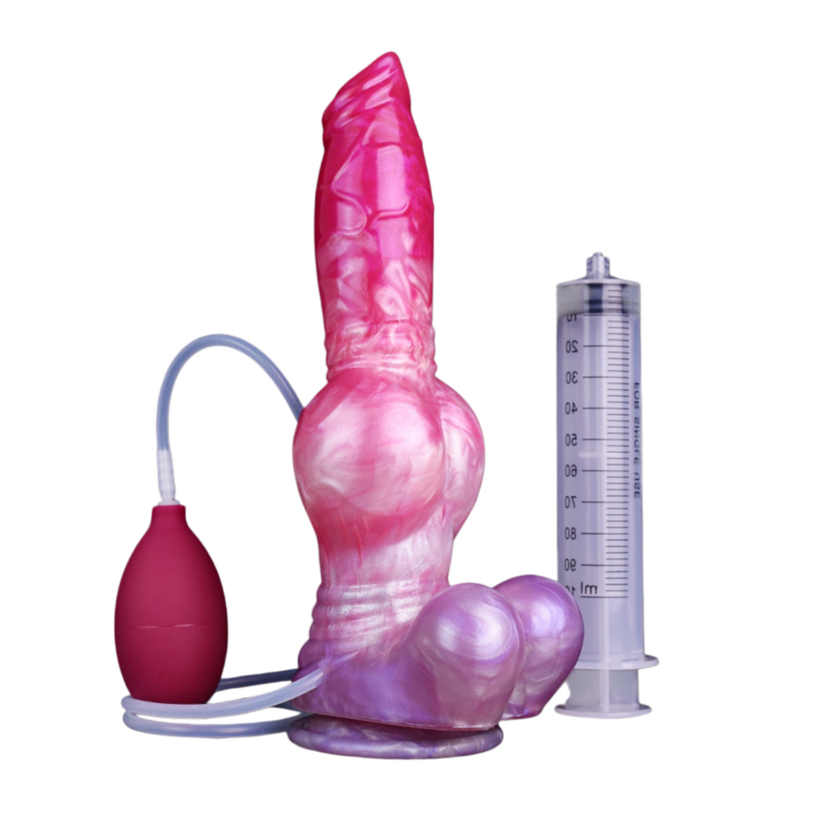 25.4 cm Silicone Knot Dog Squirting Dildo