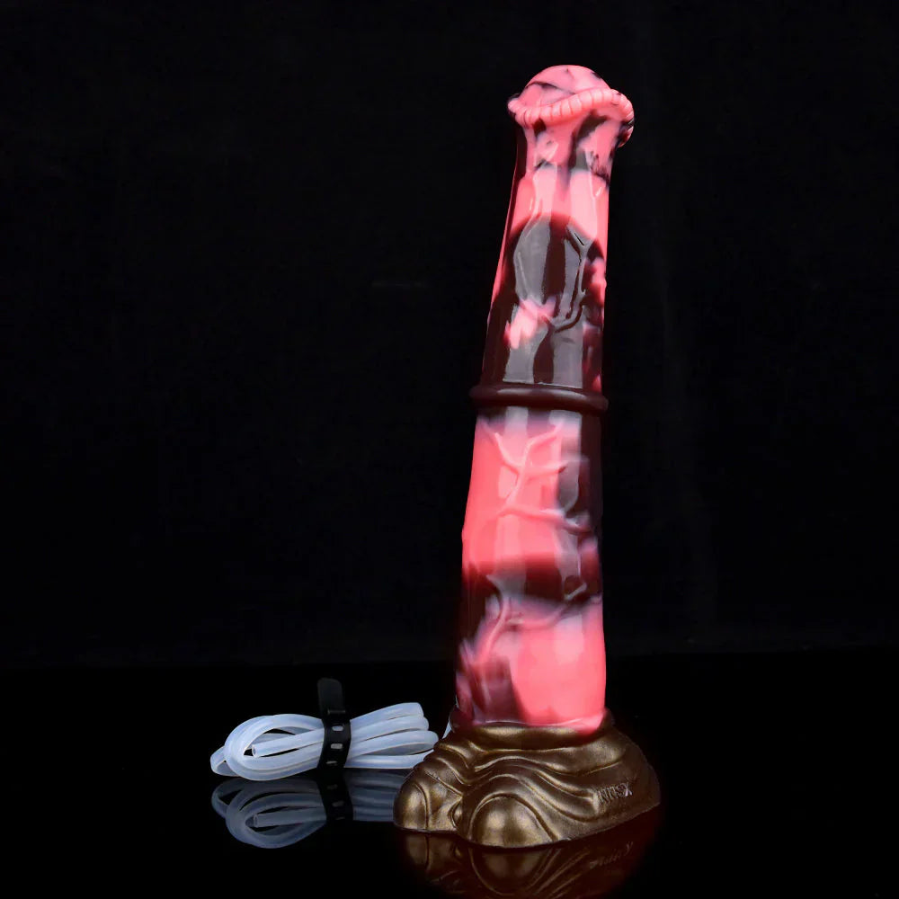 25.4 cm Fantasy Knotted Horse Ejaculating Dildo