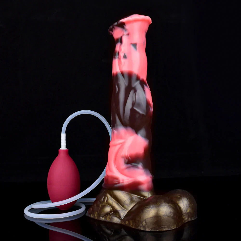 25.4 cm Fantasy Knotted Horse Ejaculating Dildo