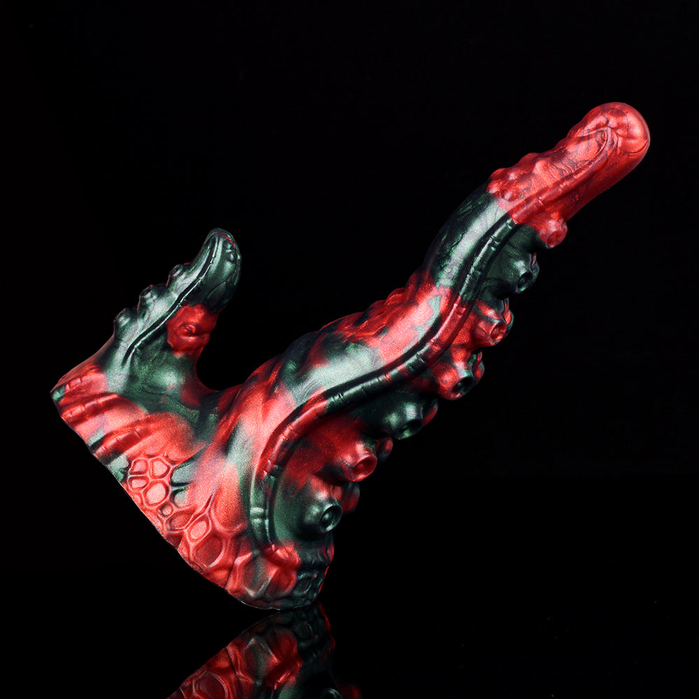 20.3 cm Curved Silicone Monster Double Tentacle Dildo