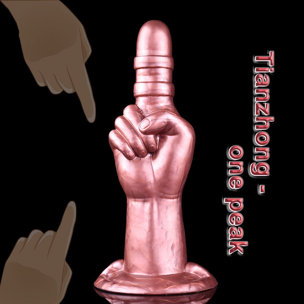 8 Inch Silicone Index Finger Anal Fist Dildo