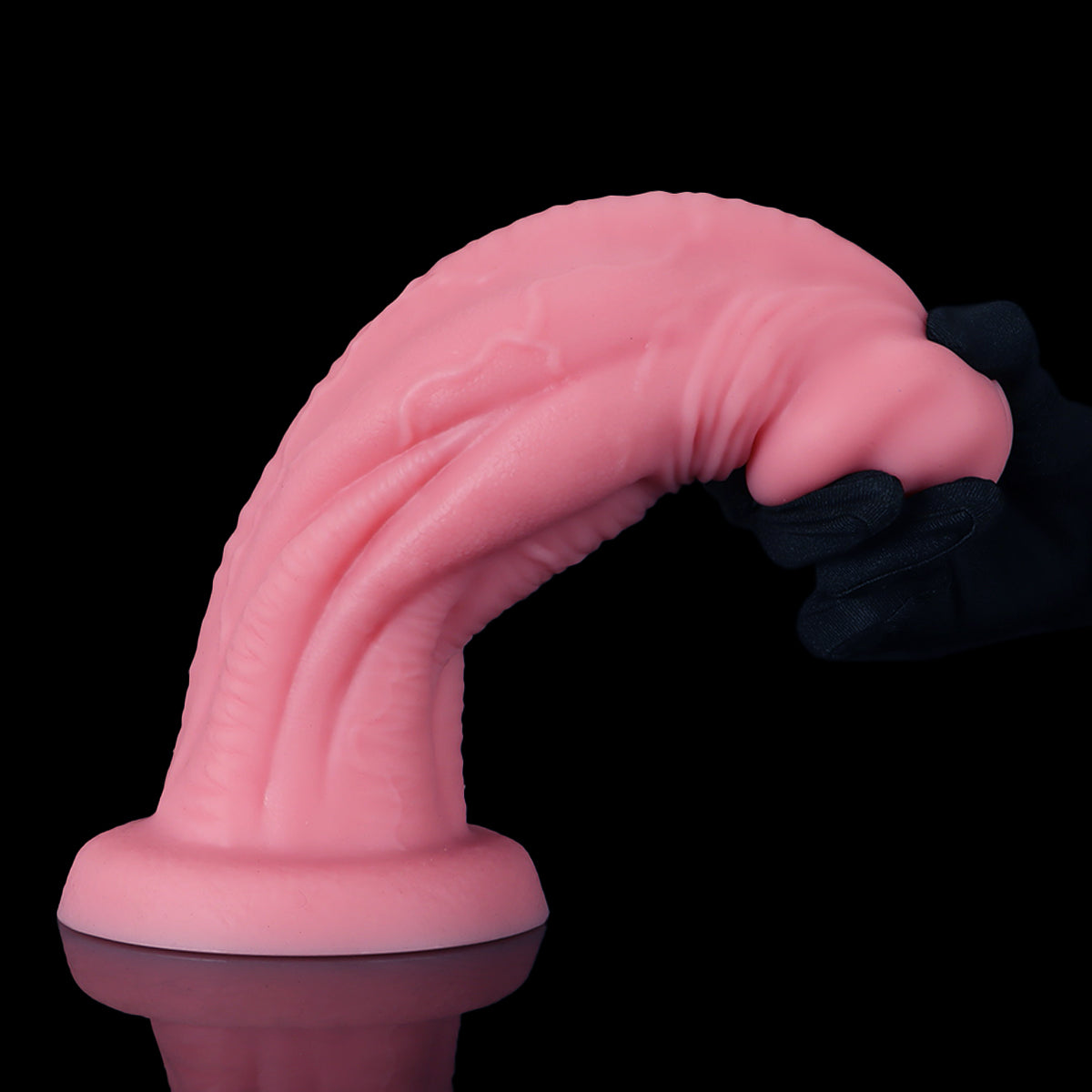 3 Inch Wide Pink Huge Textured Monster Dildo