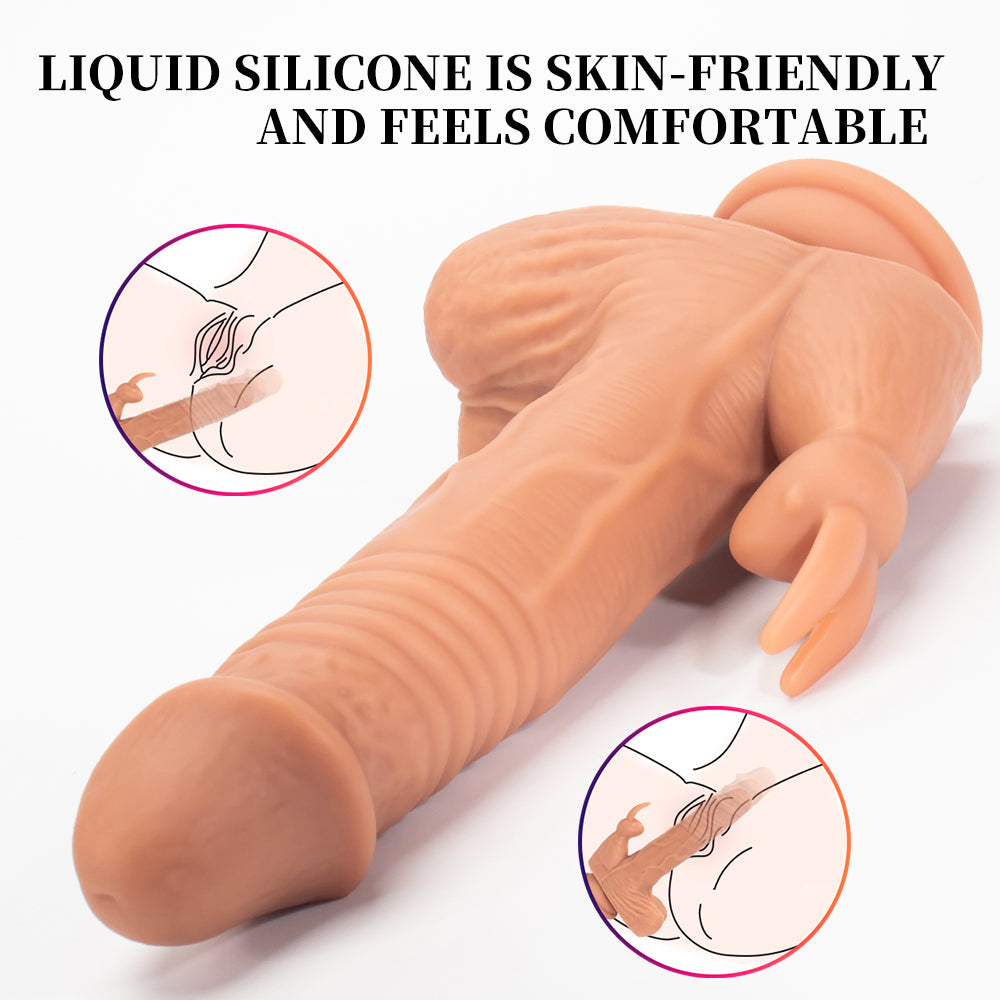 20 cm Best Vibrating Thrusting Rabbit Dildo