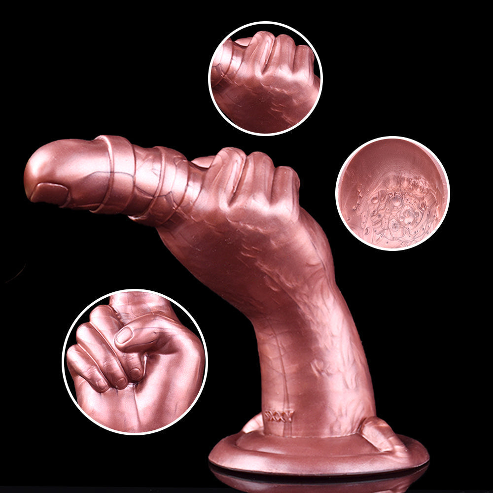 8 Inch Silicone Index Finger Anal Fist Dildo