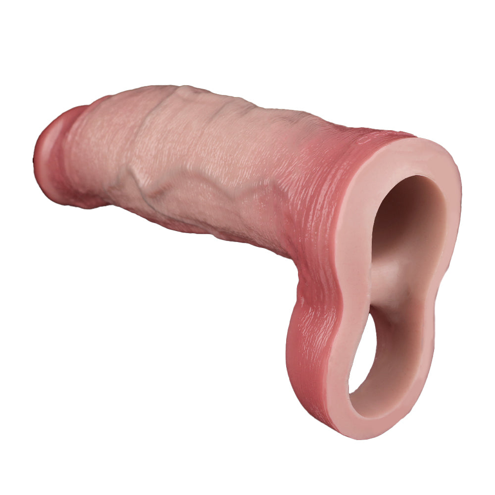 20.6 cm Ultra Realistic Vibrating Penis Sleeve
