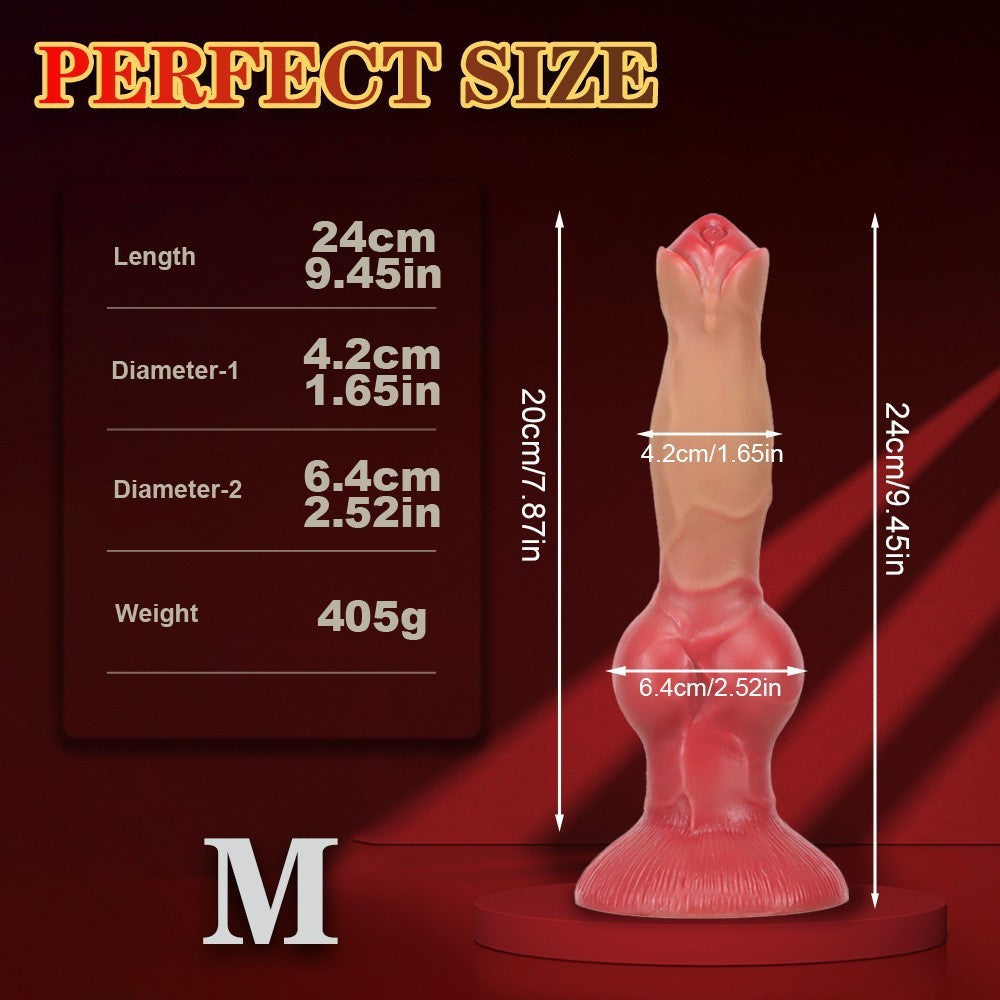 Fantasy Silicone 4 Size Knot Dog Dildo