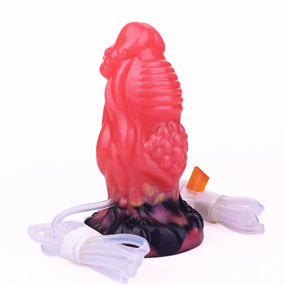 12.7 cm Strong Red Cum Inflatable Dildo