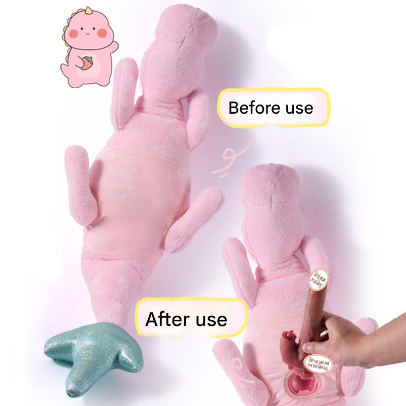 Pink Plush Infinity Pillow Dildo Machine
