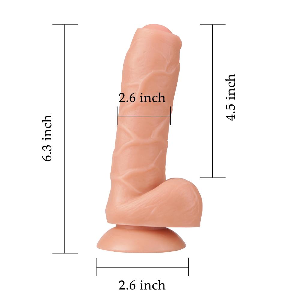16 cm Realistic Dildo With Foreskin