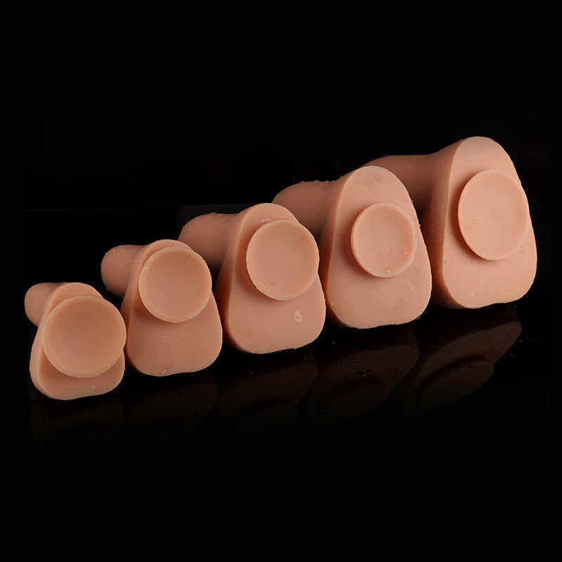 8 Inch Fantasy Elephant Tapered Foreskin Dildo