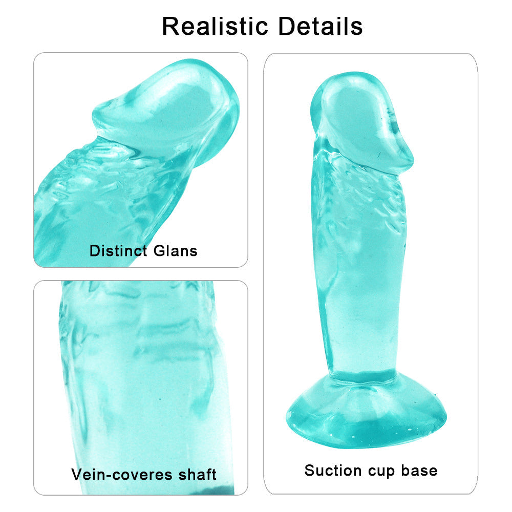 4.3 Inch Green Jelly Small Dildo For Beginners