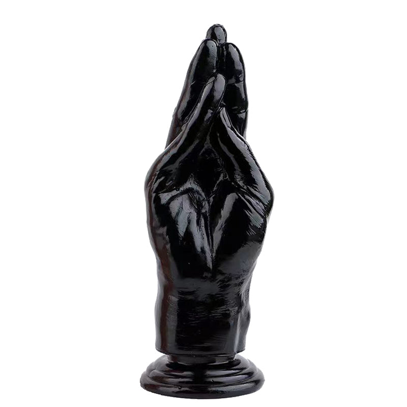 8 Inch Black Tapered Hand Anal Fist Dildo