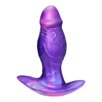 Purple Fantasy Inflatable Short Thick Anal Dildo