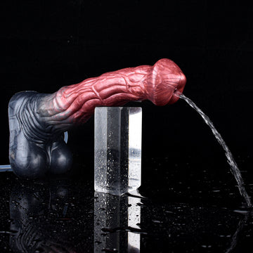 26 cm Textured Fantasy Ejaculation Horse Dildo