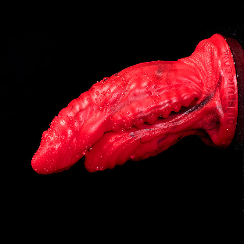 5.5 Inch Red Monster Teeth Double Penetration Dildo
