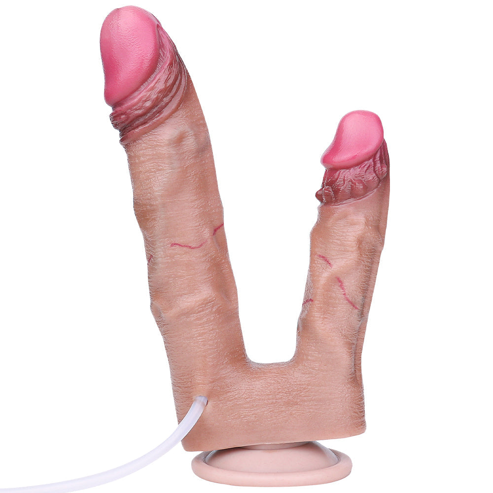 Realistic Squirting Double Penetration Dildo With Veins