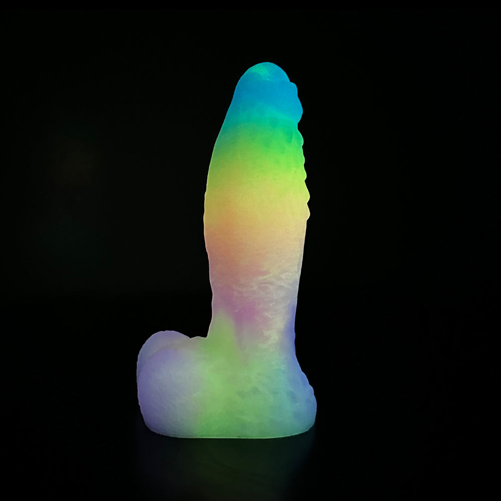 Big Monster Glow in the Dark Rainbow Dildo