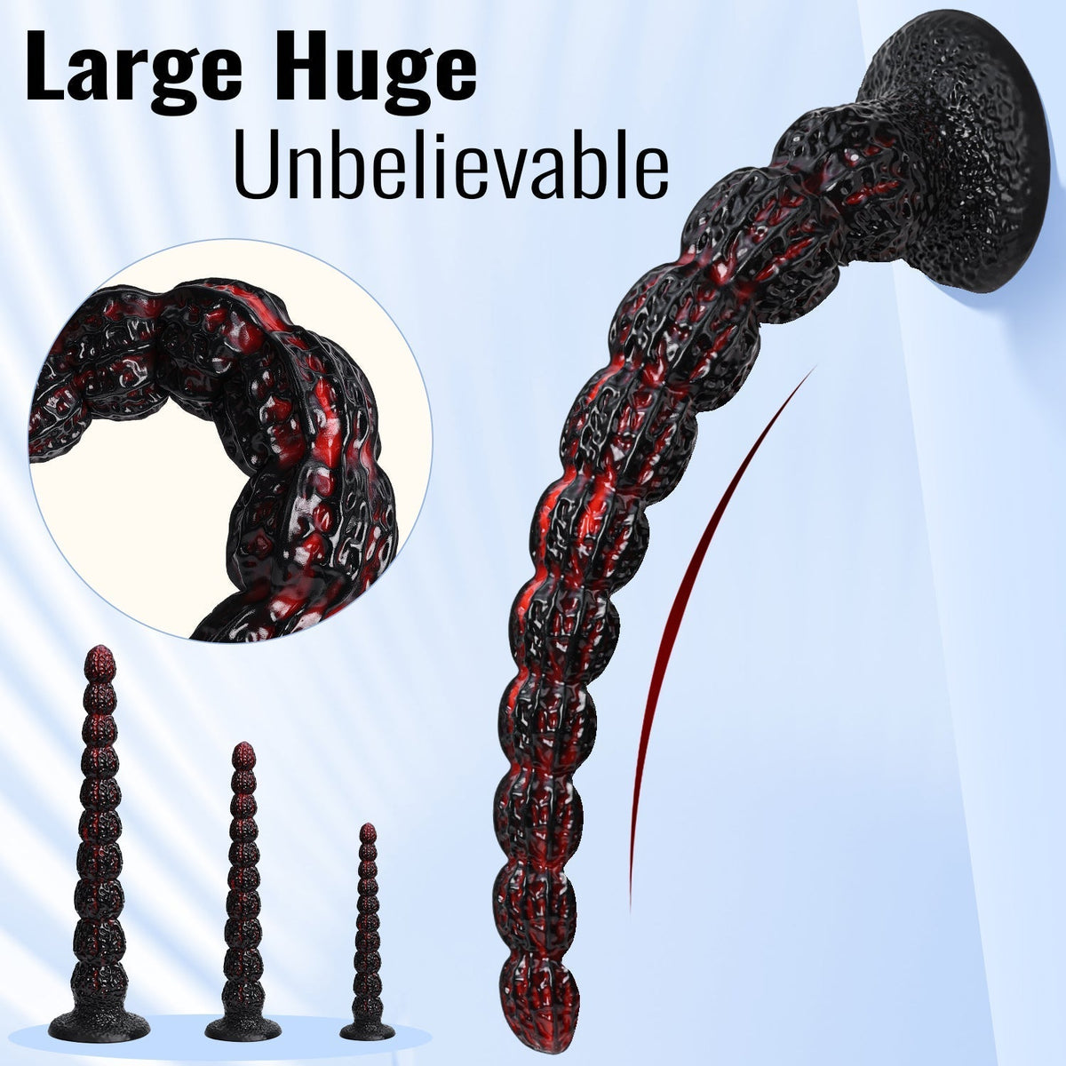 19 Inch Fantasy Monster Long Tentacle Anal Dildo