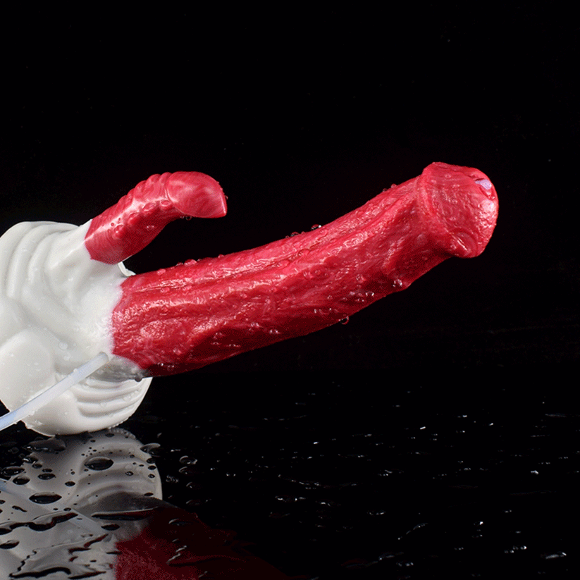 8 Inch Double Penetration Ejaculating Horse Dildo