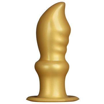 10 Inch Gold Tapered Curved Huge Butt Plug