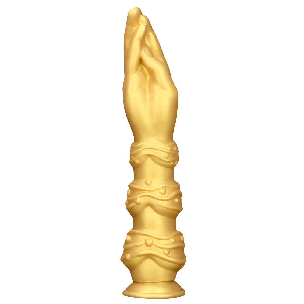 13.39 Inch Gold Silicone Huge Hand Fist Dildo