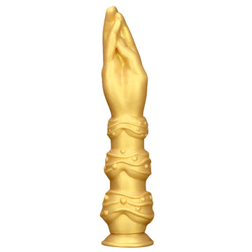 13.39 Inch Gold Silicone Huge Hand Fist Dildo