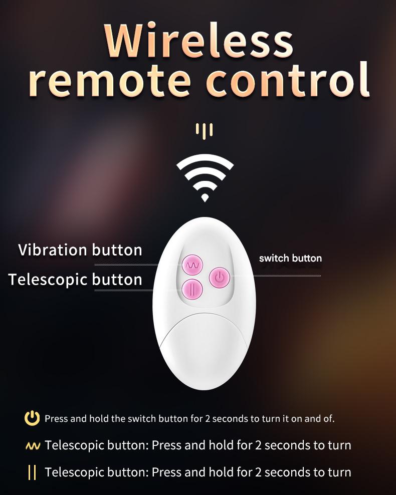 20 cm Intelligent Heated Vibrating Thrusting Dildo