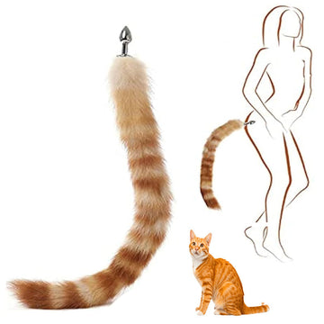 Metal Small Cat Tail Beginner Butt Plug