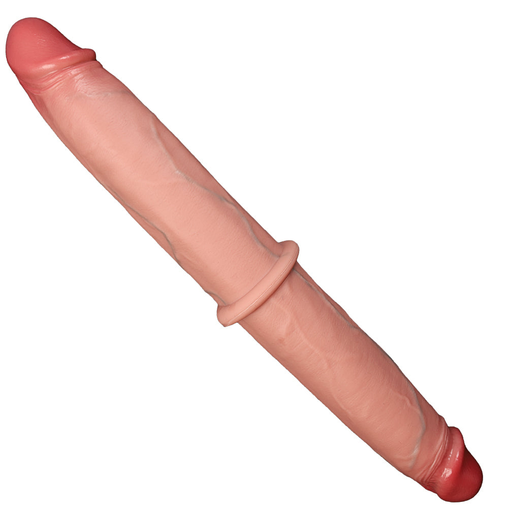 15.8 Inch Long Realistic Lesbian Double Ended Dildo