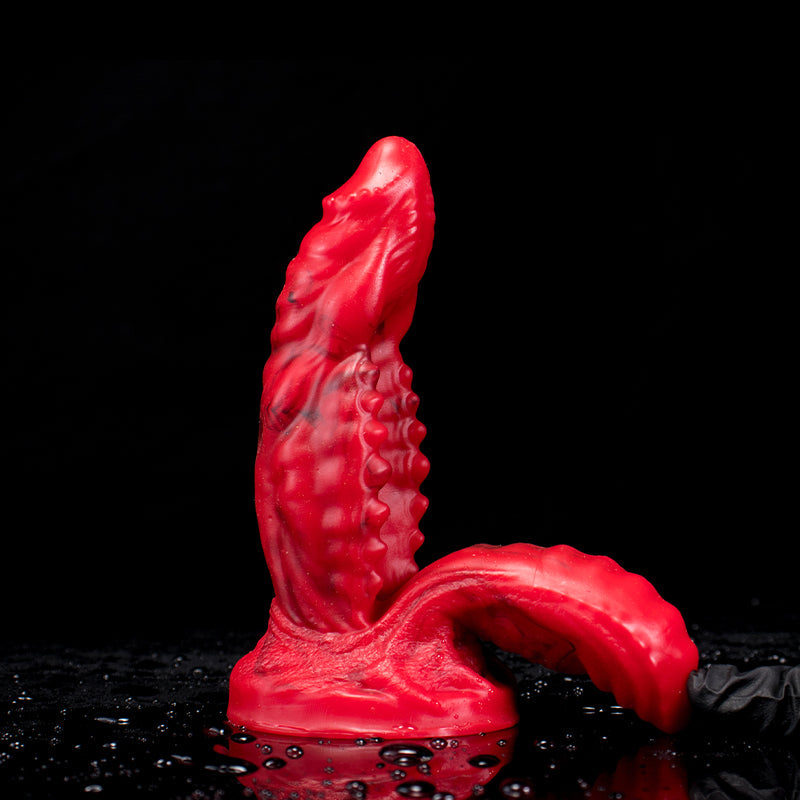 5.5 Inch Red Monster Teeth Double Penetration Dildo