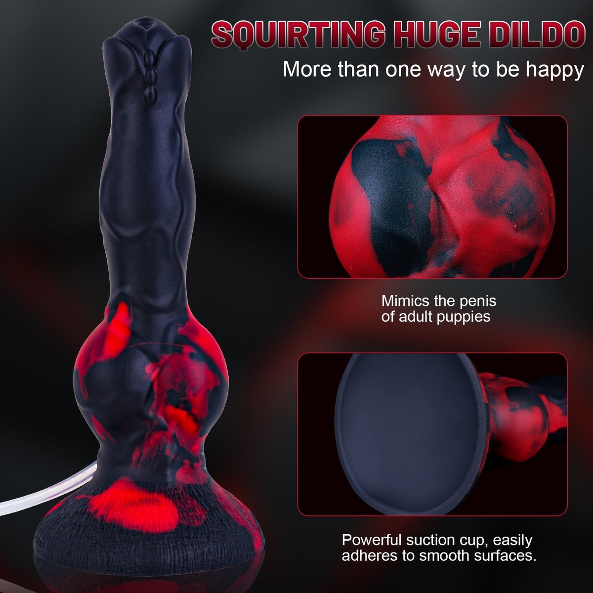 8 Inch Fantasy Knotted Horse Squirting Dildo