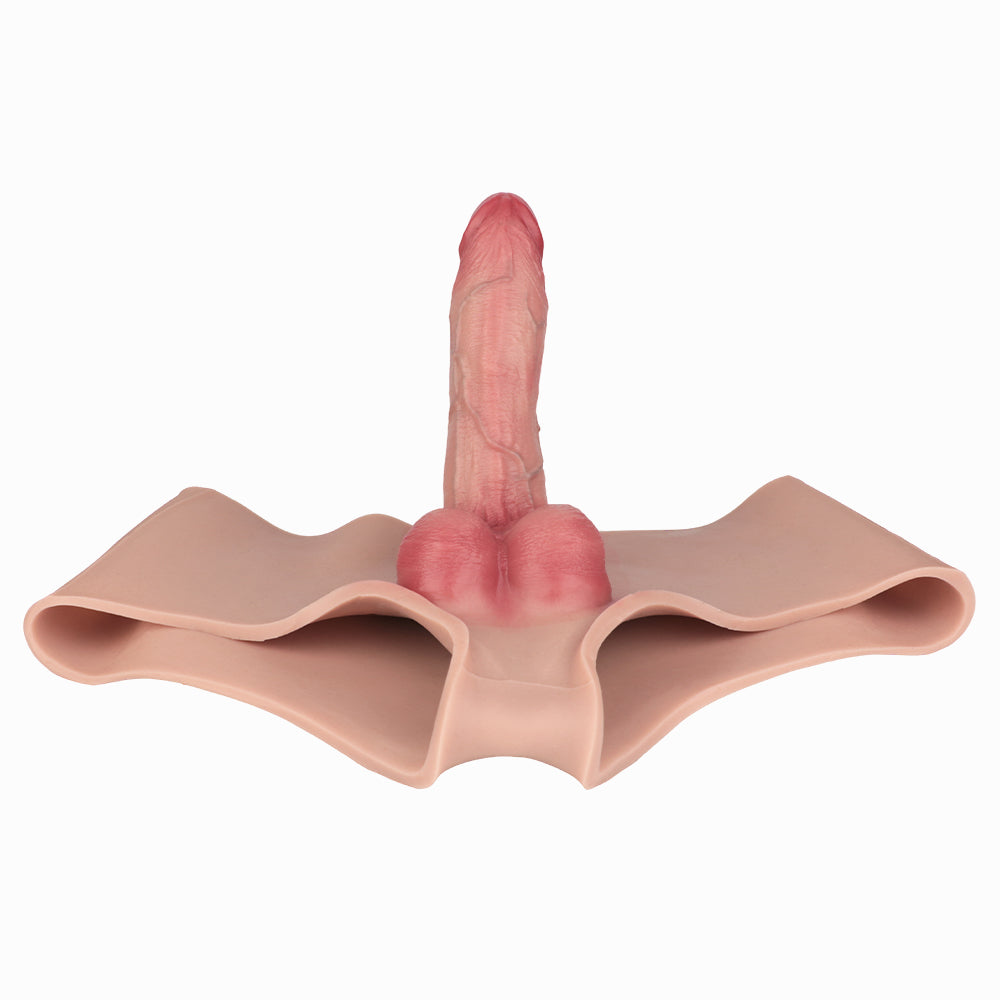 17.2 cm Hollow Cock Pants Realistic Strap On