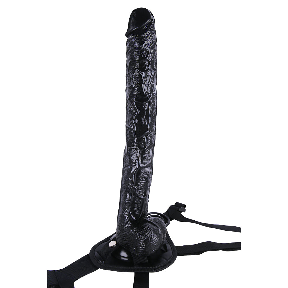 Huge Strap-On 43 cm Black Dildo