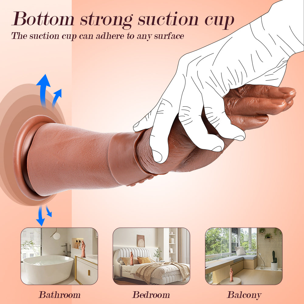 11 Inch Brown Realistic Hand Fisting Dildo