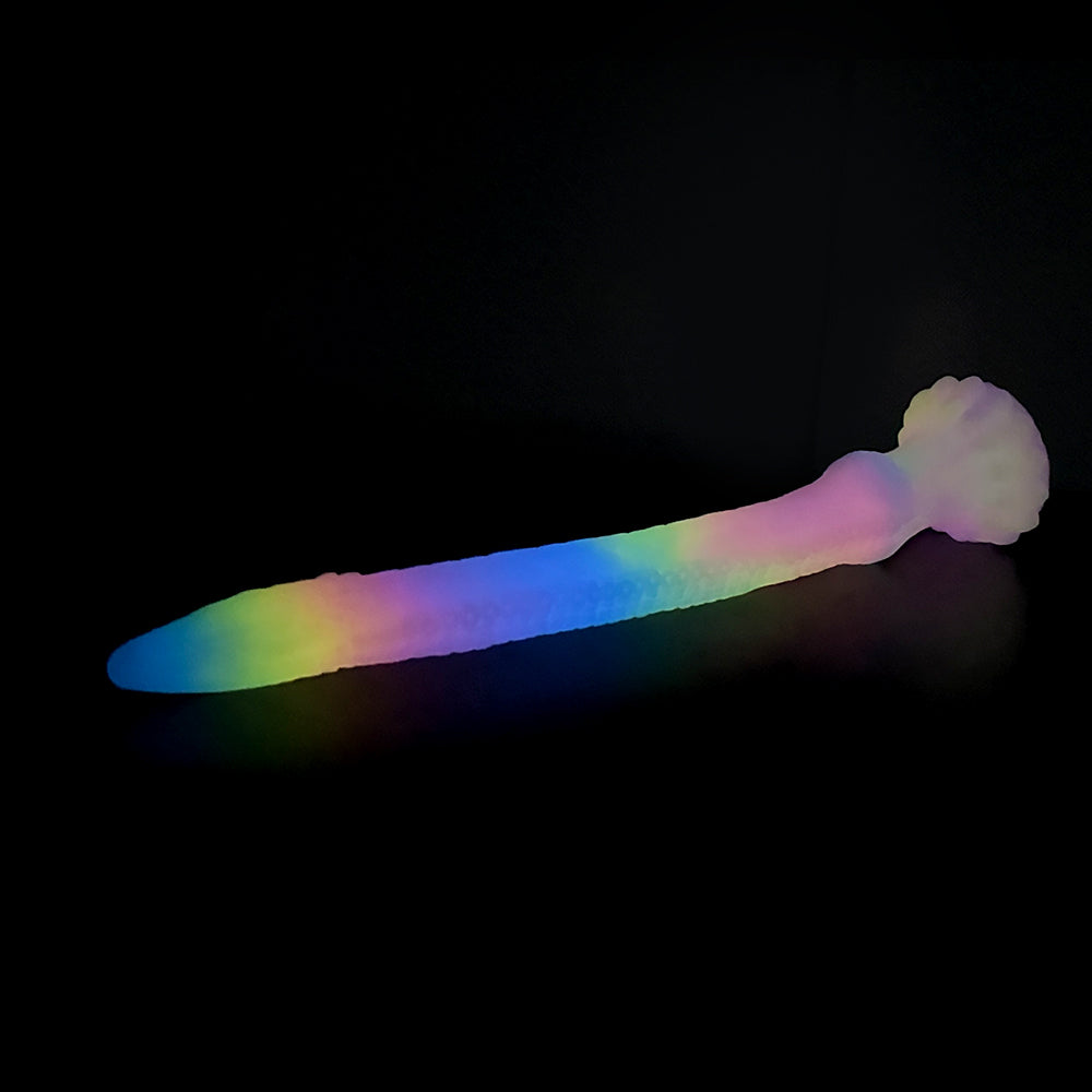 Rainbow Glow in the Dark Tentacle Dildo