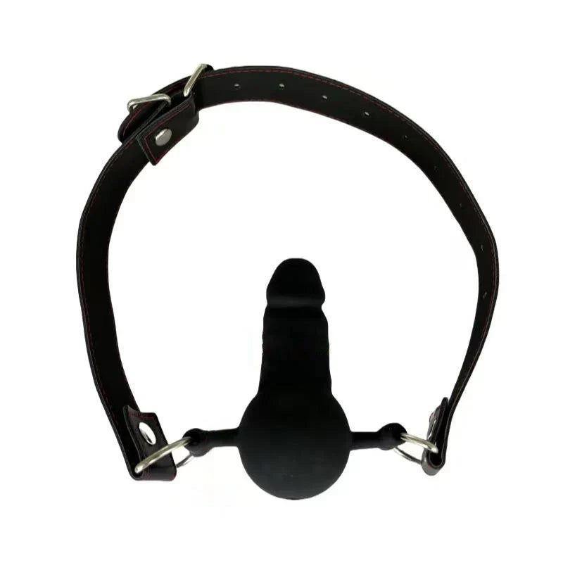 7.6 cm BDSM Black Dildo Gag