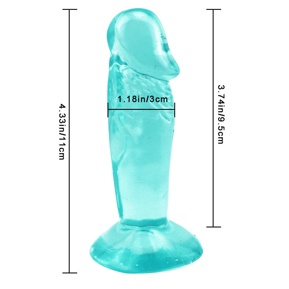 4.3 Inch Green Jelly Small Dildo For Beginners