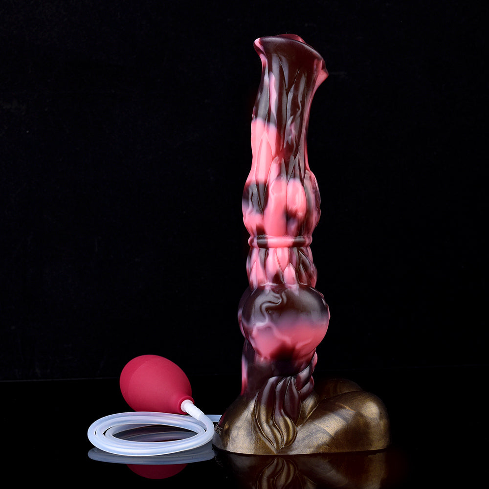 25.4 cm Fantasy Knotted Horse Ejaculating Dildo