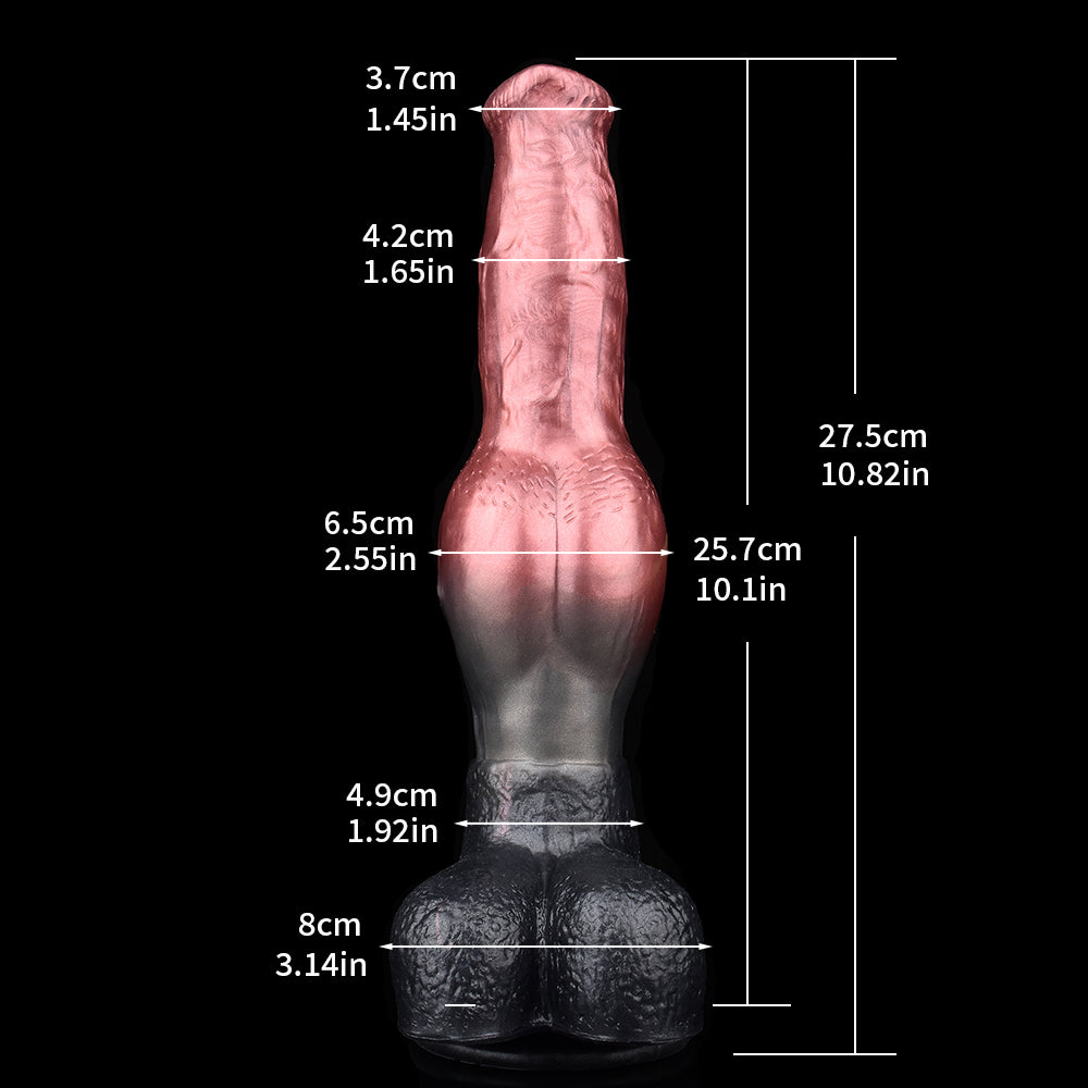 10.8 Inch Silicone Knot Horse Dildo With Veins